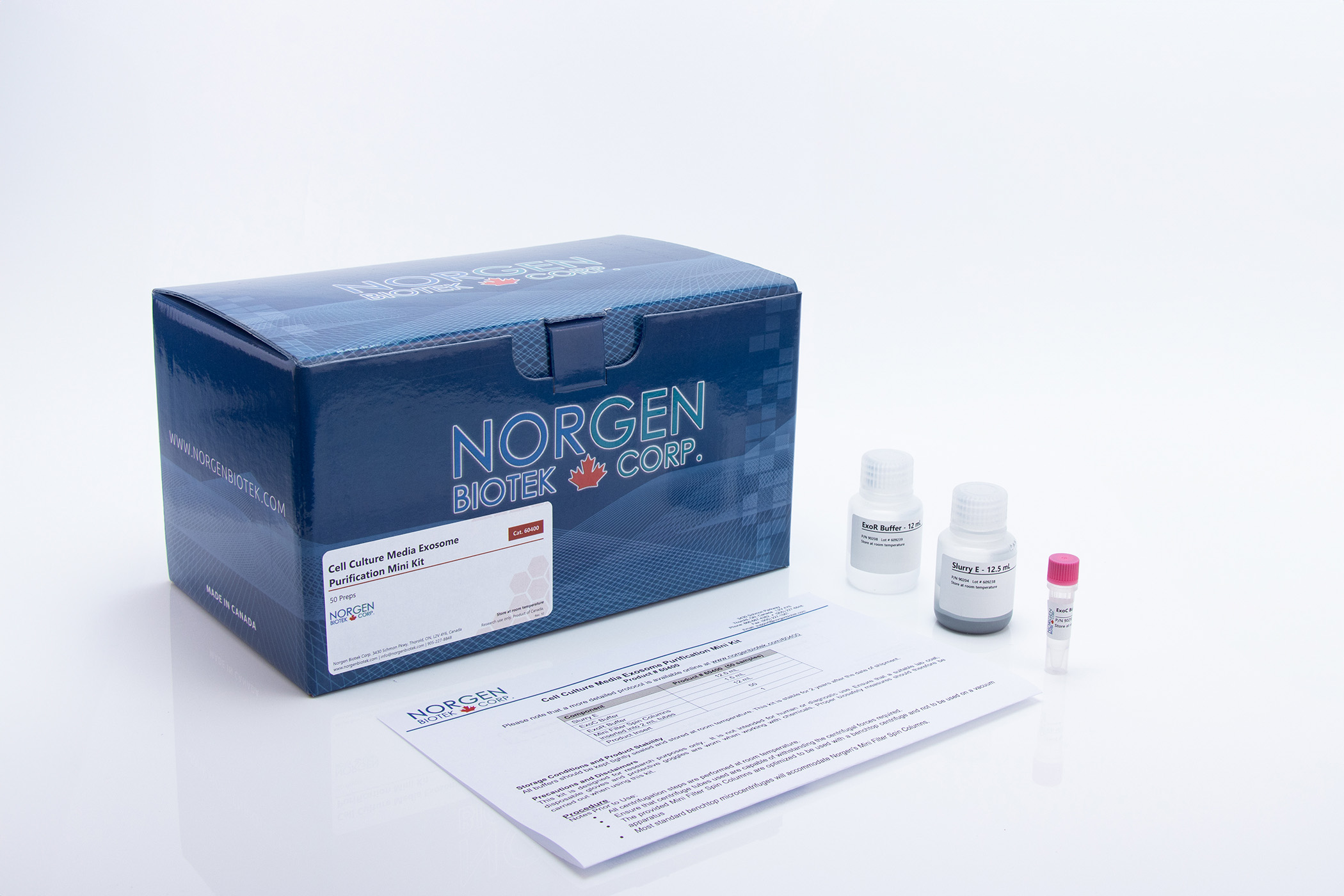 Cell Culture Media Exosome Purification Mini Kit and Components