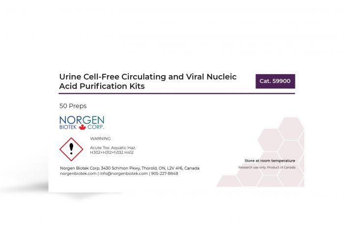 Urine Cell-Free Circulating and Viral Nucleic Acid Purification Mini Kit Label