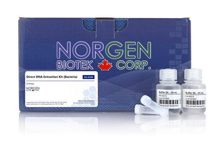 Direct DNA Extraction Kit (Bacteria) (Cat. 61500) | Norgen Biotek Corp.